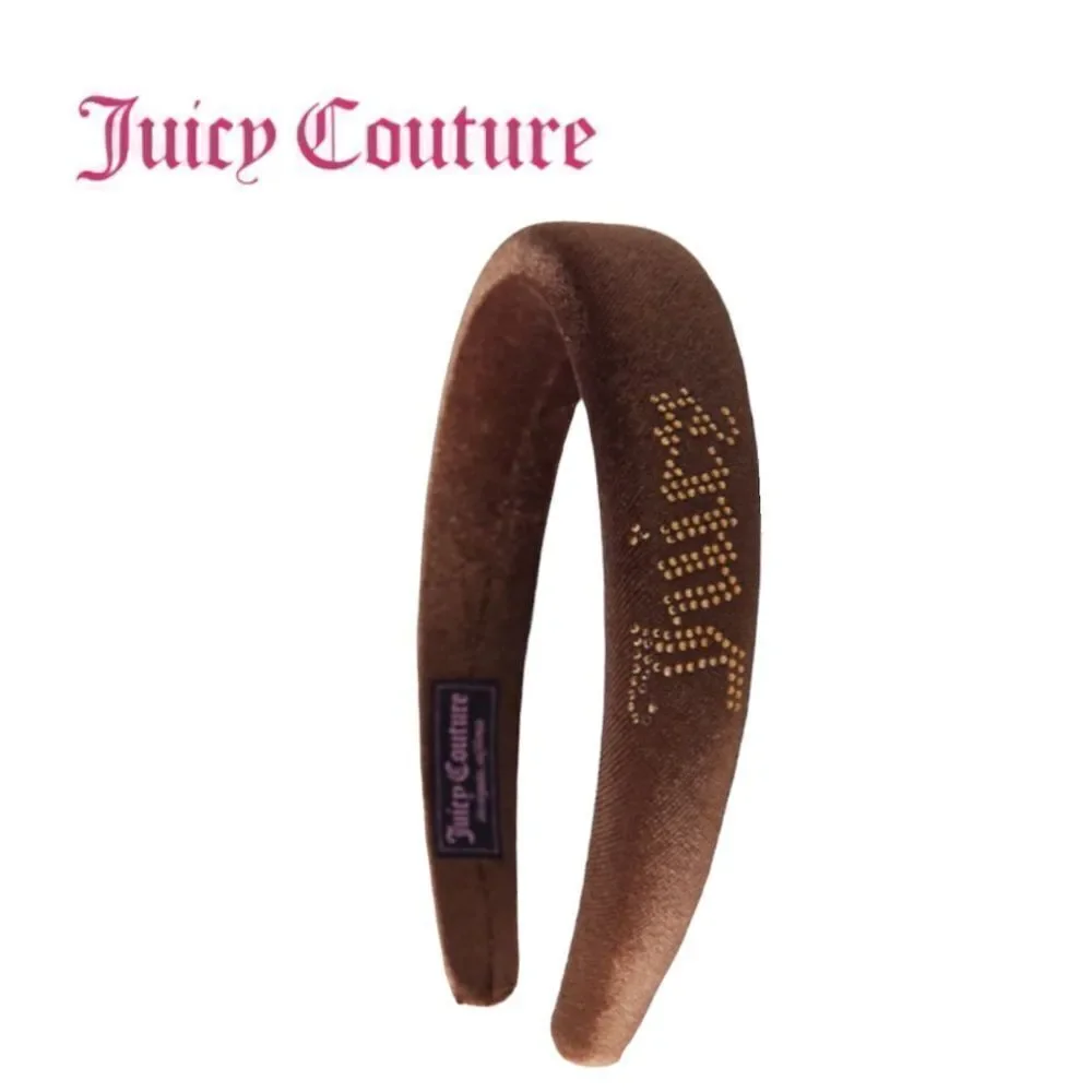 NEW Juicy Couture Women's Brown Rhinestone Headband